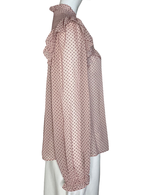 Blusa Zara Estampada Rojo-Talla L