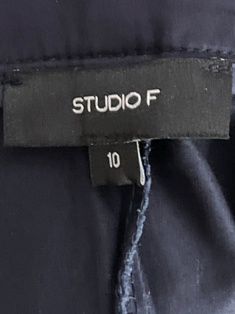 Pantalón Studio F Capri Azul-Talla 10