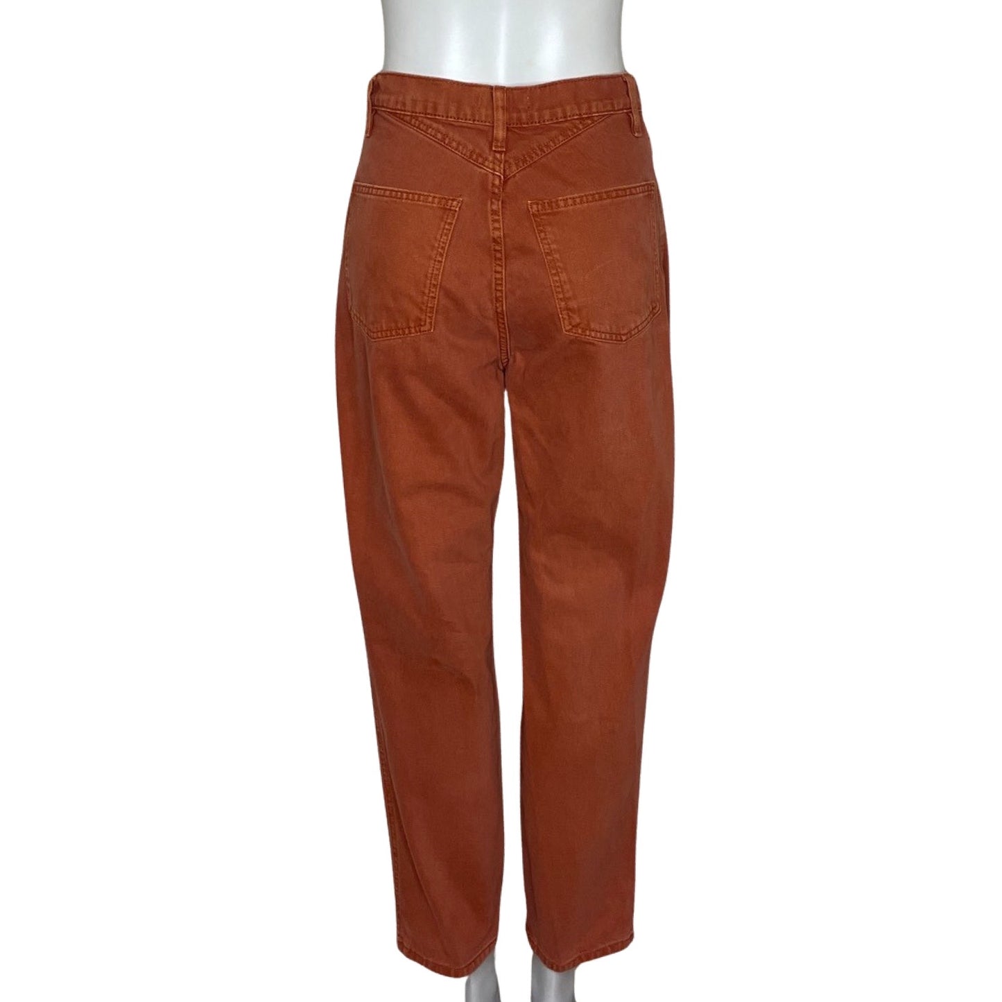 Pantalon Zara Jeans Naranja-Talla 36