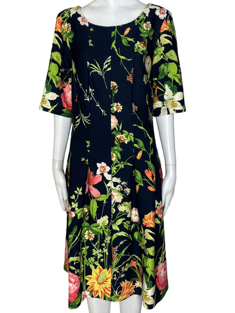 Vestido Gabby Skye Estampado Flores Azul-Talla M