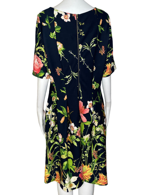 Vestido Gabby Skye Estampado Flores Azul-Talla M