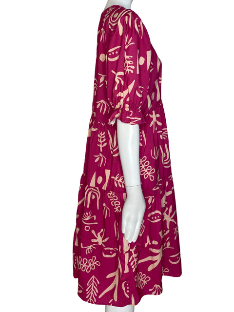 Vestido Jalate Estampado Rojo-Talla L