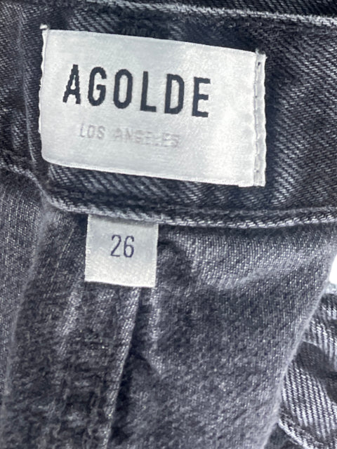 Pantalón Agolde Vaquero Botones Negro - Talla 26