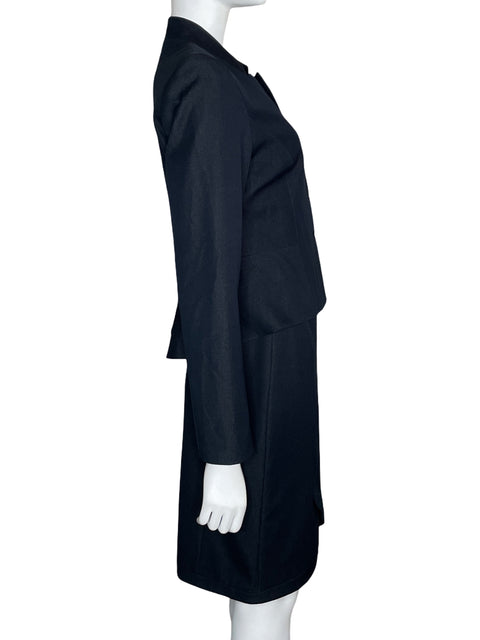 Set T Tahari Falda+Blazer Azul-Talla S