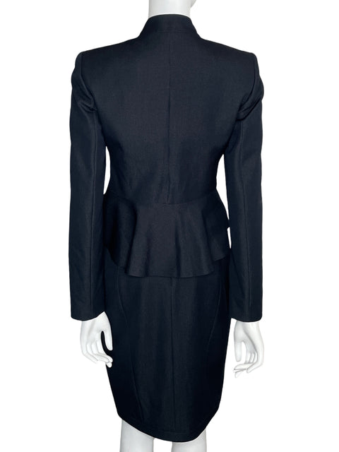 Set T Tahari Falda+Blazer Azul-Talla S