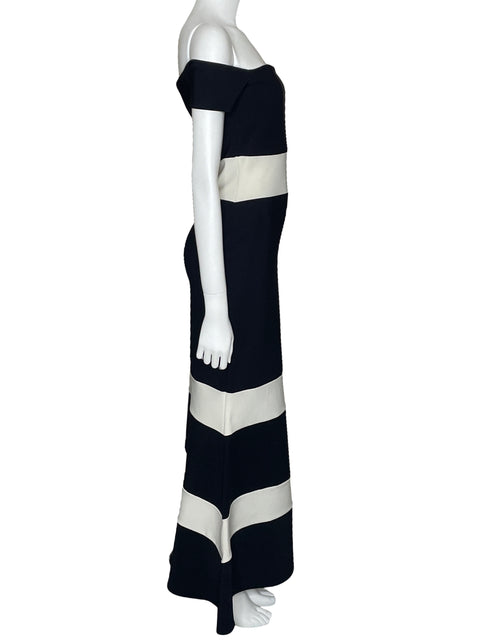Vestido Chiara Boni Maxi Bicolor Negro-Talla 40