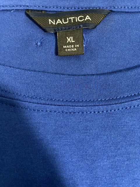Vestido Nautica Drapeado Azul-Talla XL