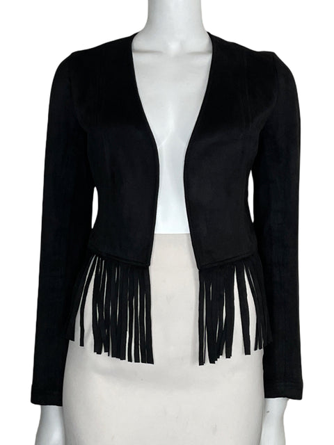 Chaqueta My Michelle Flecos Gamuza Negro-Talla M