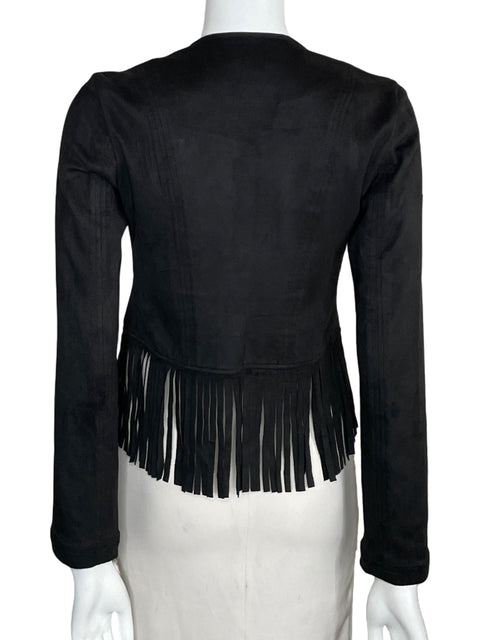 Chaqueta My Michelle Flecos Gamuza Negro-Talla M