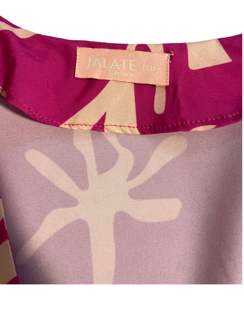 Vestido Jalate Estampado Rojo-Talla L