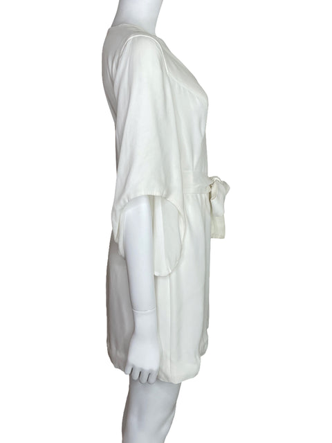 Vestido C/Meo Collective Media Manga Blanco-Talla S