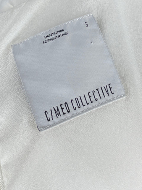 Vestido C/Meo Collective Media Manga Blanco-Talla S