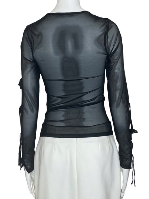 Blusa SevenSeven Manga Larga Negro- Talla S