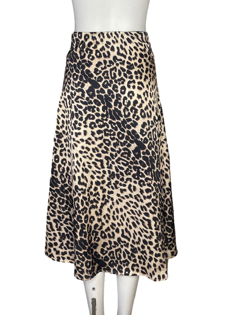 Falda Taba Animal Print Beige - Talla S