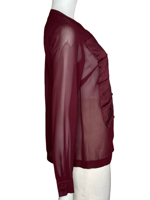 Camisa Kenneth Cole Manga Larga Rojo-Talla XS