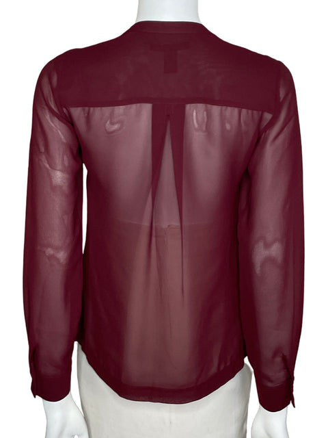 Camisa Kenneth Cole Manga Larga Rojo-Talla XS