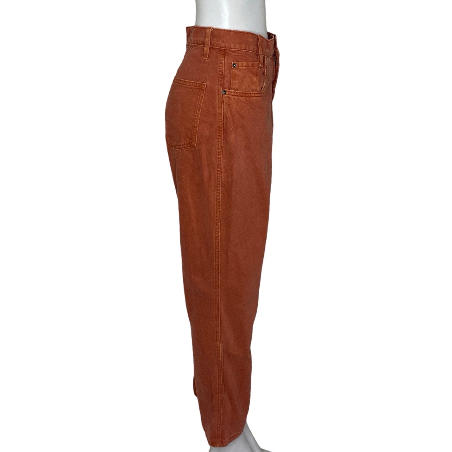 Pantalon Zara Jeans Naranja-Talla 36