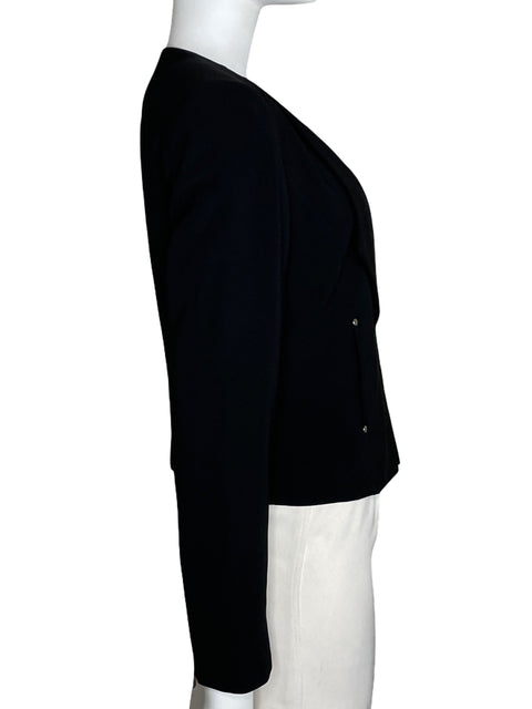 Blazer Tahari Abierto Negro-Talla 4