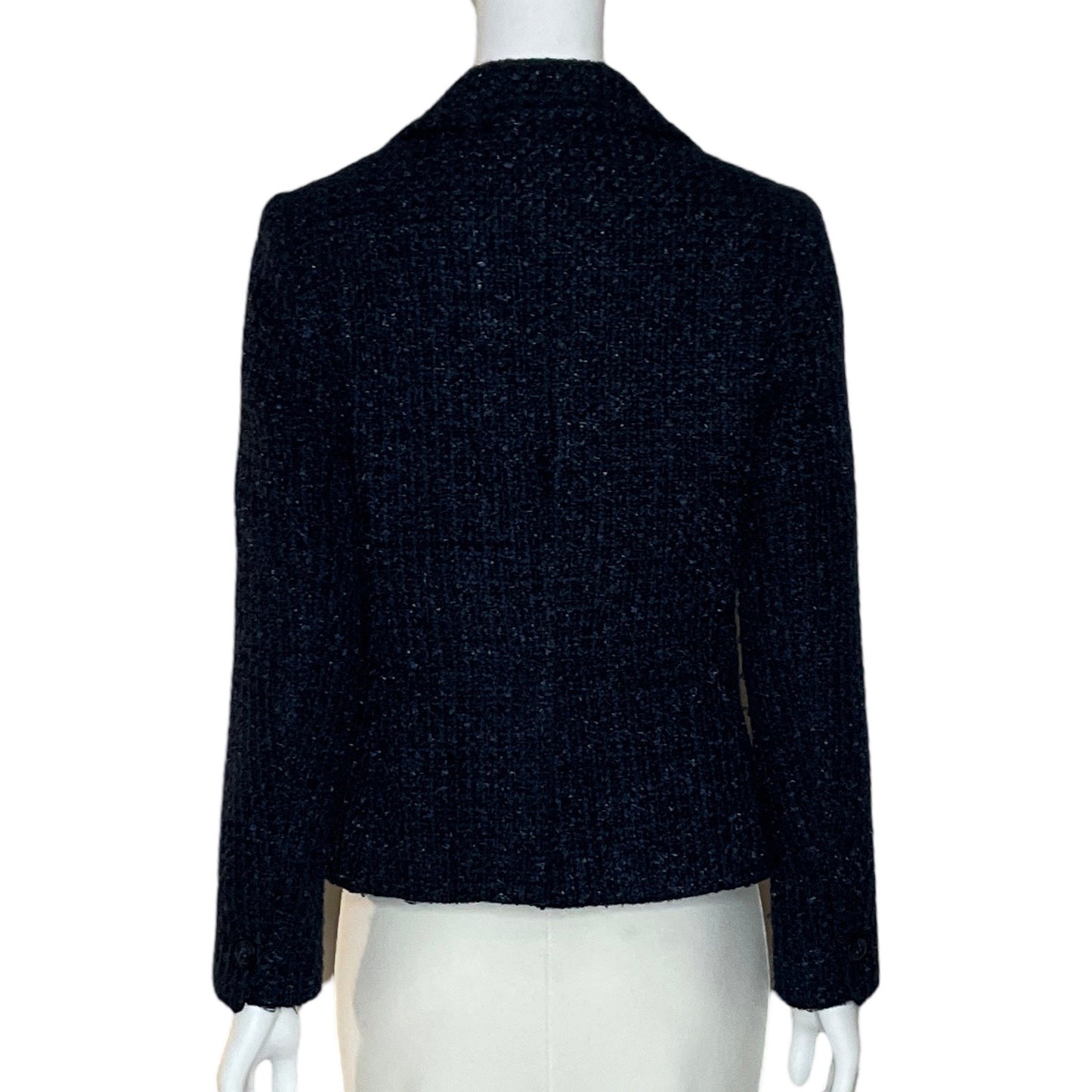 Blazer Michael Kors Tweed Azul-Talla 4