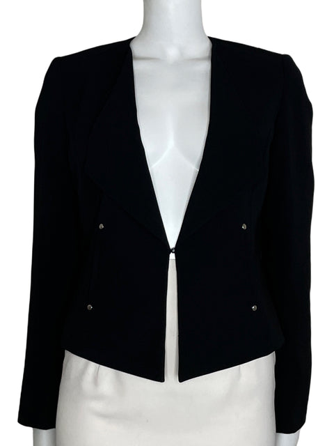 Blazer Tahari Abierto Negro-Talla 4