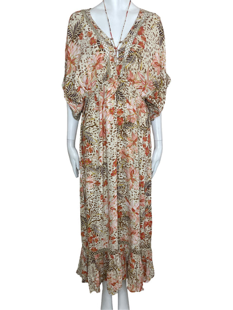 Vestido Z&L Estampado Marrón- Talla L