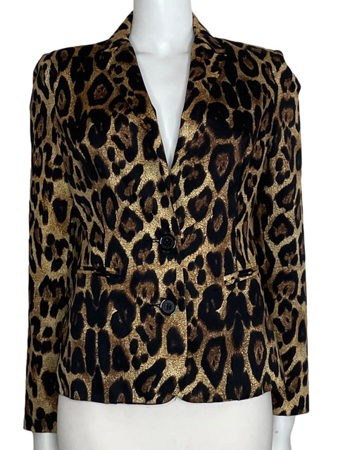 Blazer Studio F Animal Print Beige-Talla 08