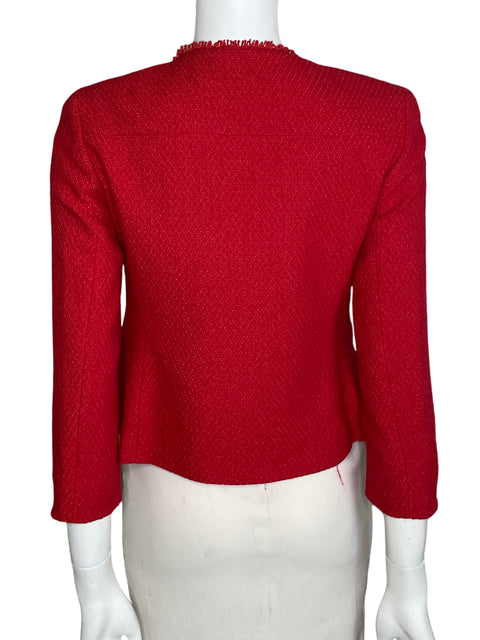 Blazer Jones New York Tweed Strerch Rojo-Talla 2