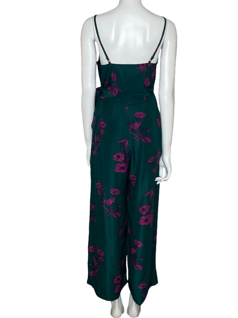 Mono Lush Floral Sin Mangas Verde-Talla S