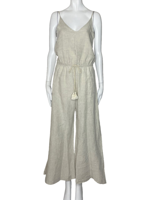 Mono Touche Sin Mangas Cuerda Beige-Talla XS