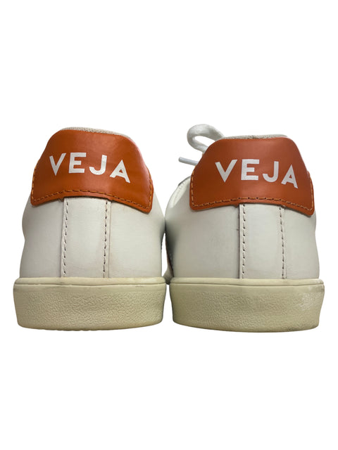 Calzado Veja Campo Logo Orange Blanco- Talla 5