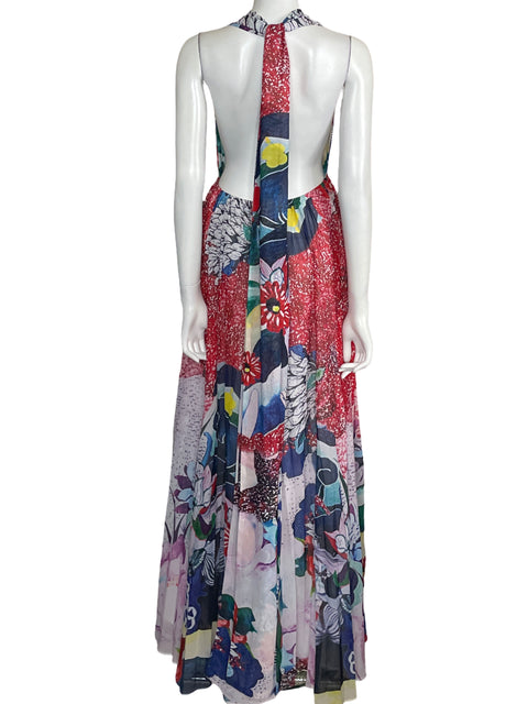 Vestido L'atiste Maxi Plisado Rojo-Talla S