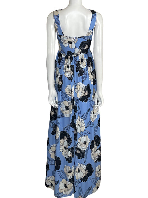 Vestido Dress The Population Maxi Halter Azul-Talla S