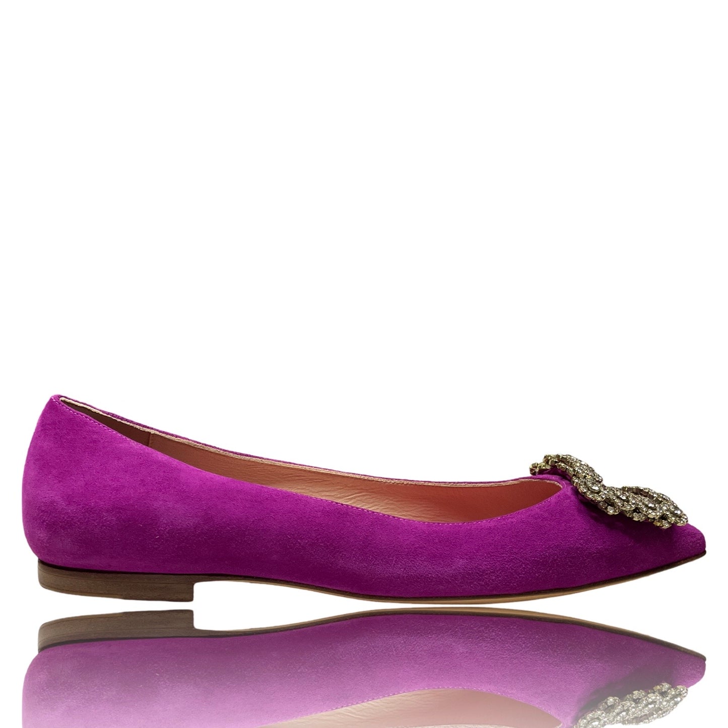 Calzado Carolina Herrera Terciopelo Morado-Talla 36