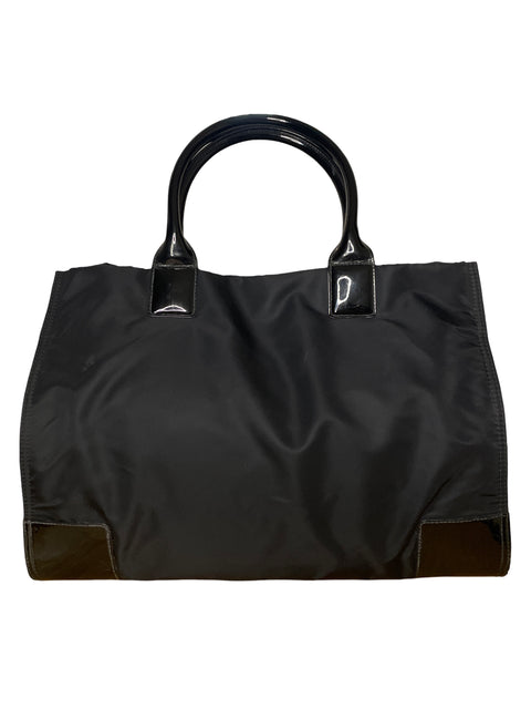 * Cartera Tory Burch Ella Tote Negro-Talla L