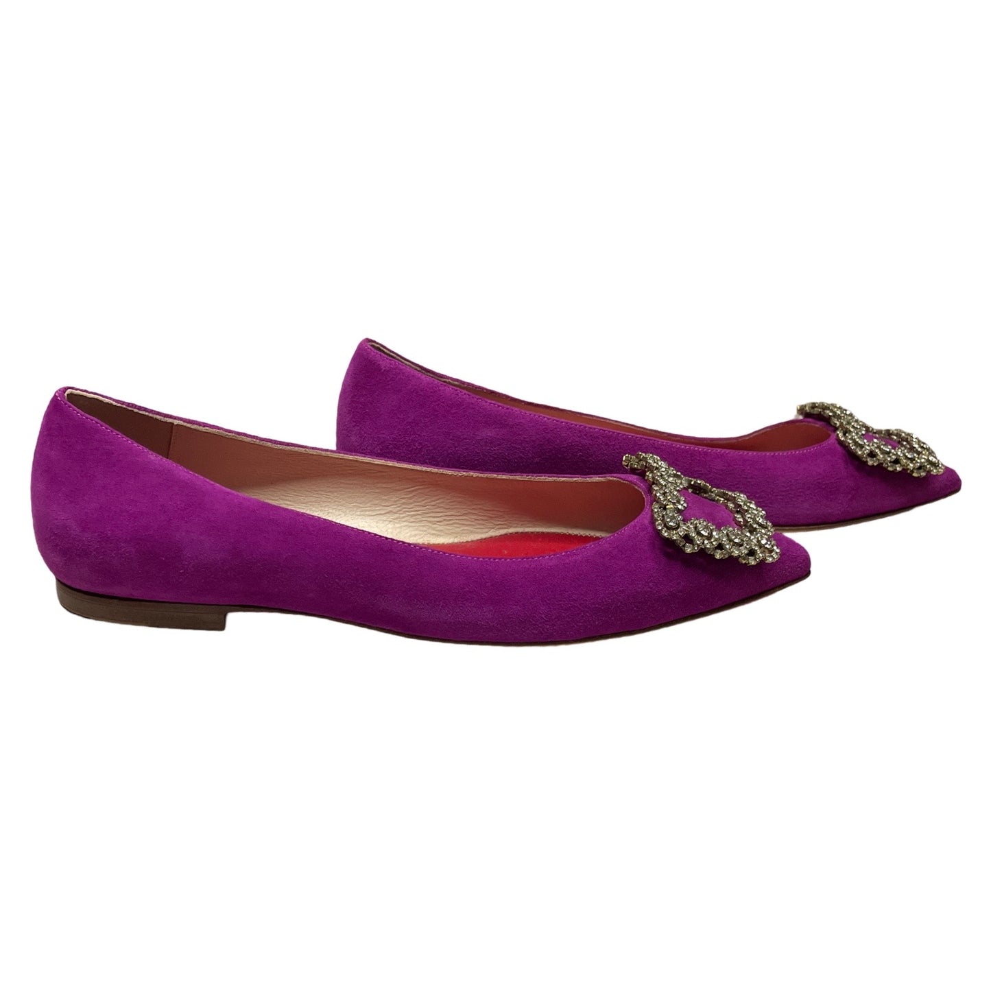 Calzado Carolina Herrera Terciopelo Morado-Talla 36