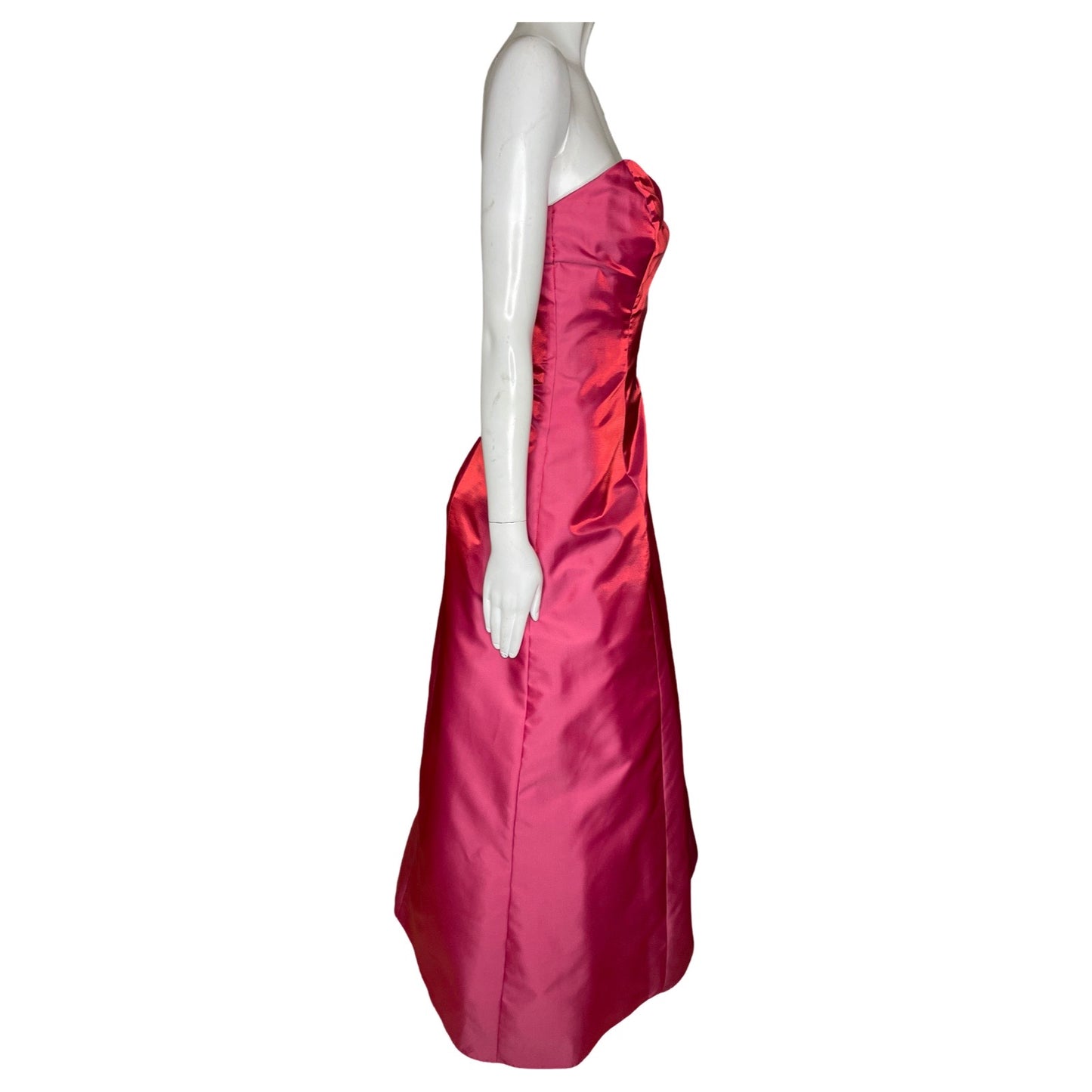 Vestido Morgan & Co Strapple Liso Rosado-Talla 10