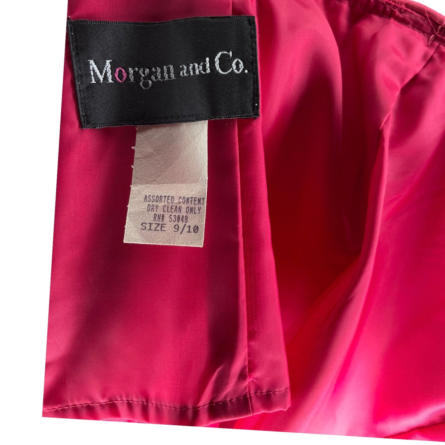 Vestido Morgan & Co Strapple Liso Rosado-Talla 10