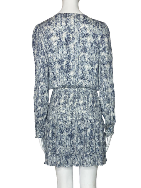 Vestido Ina Fruncidon Mangas Azul-Talla S
