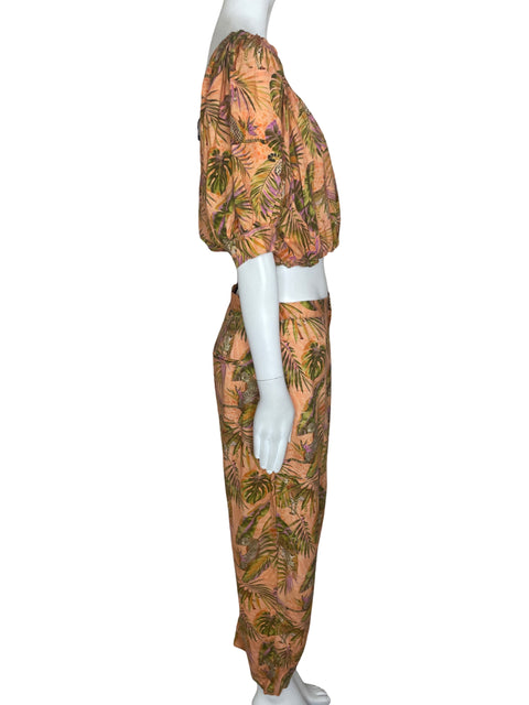 Vestido Desigual Abullanado Flores Rosado- Talla L