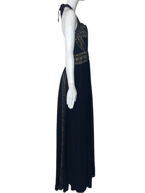 Vestido BCBG Strapless Pedreria Negro-Talla 6