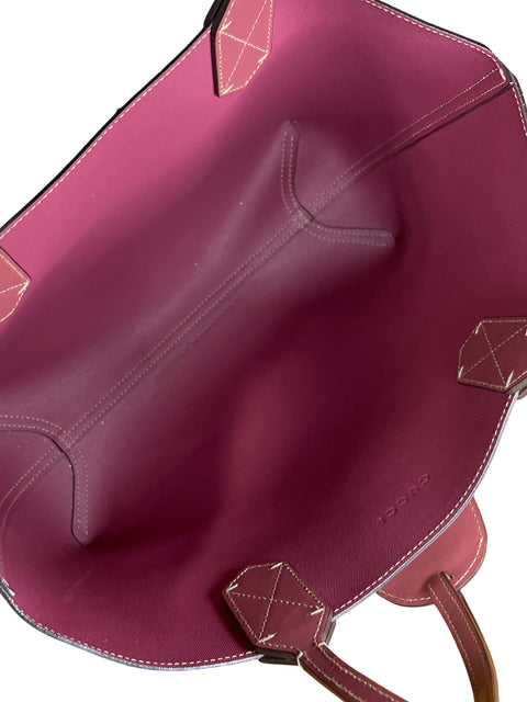 * Cartera Gucci GG Blooms Totte Reversible Rojo Vino-Talla S