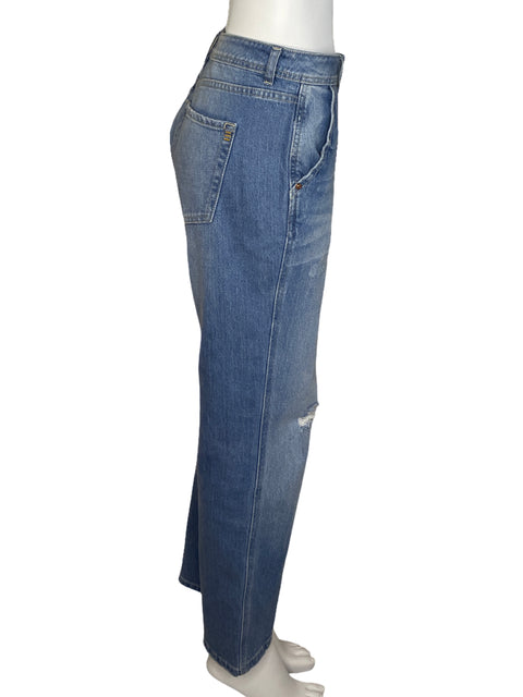 Pantalón Esprit Boyfriend Azul - Talla 12