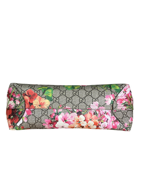 * Cartera Gucci GG Blooms Totte Reversible Rojo Vino-Talla S