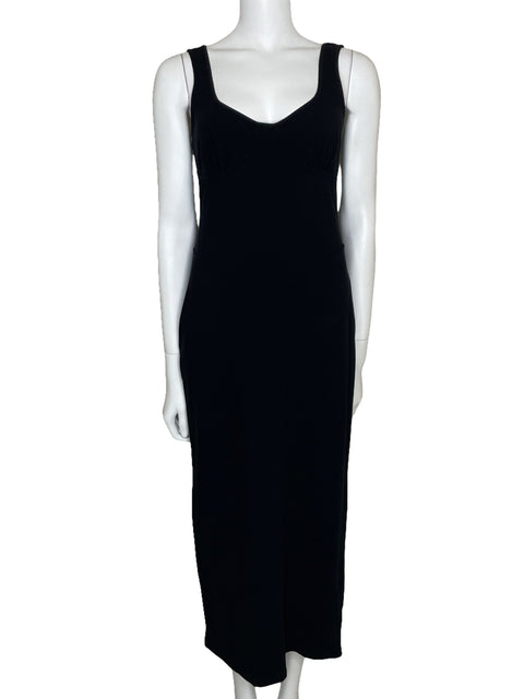 Vestido Reformation Sin Mangas Midi Negro-Talla M