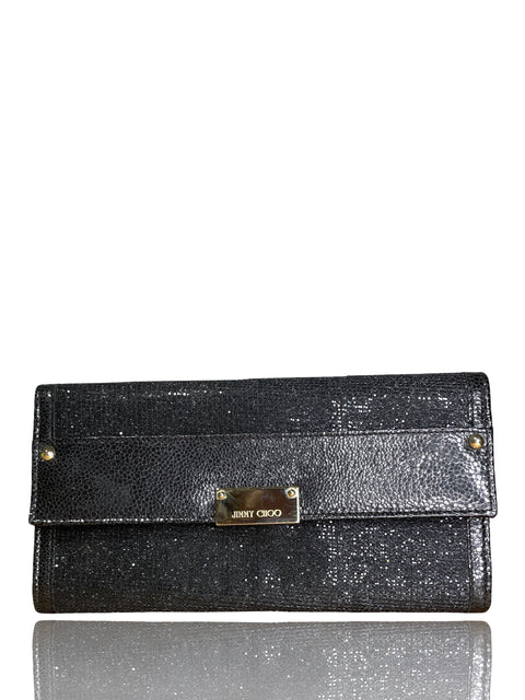 * Clutch Jimmy Choo Reese Negro- Talla XS