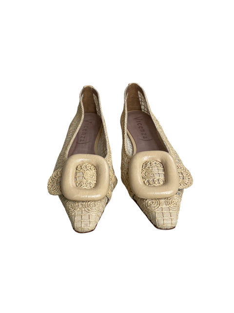 Calzado Vincenza De Punta Beige-Talla 9