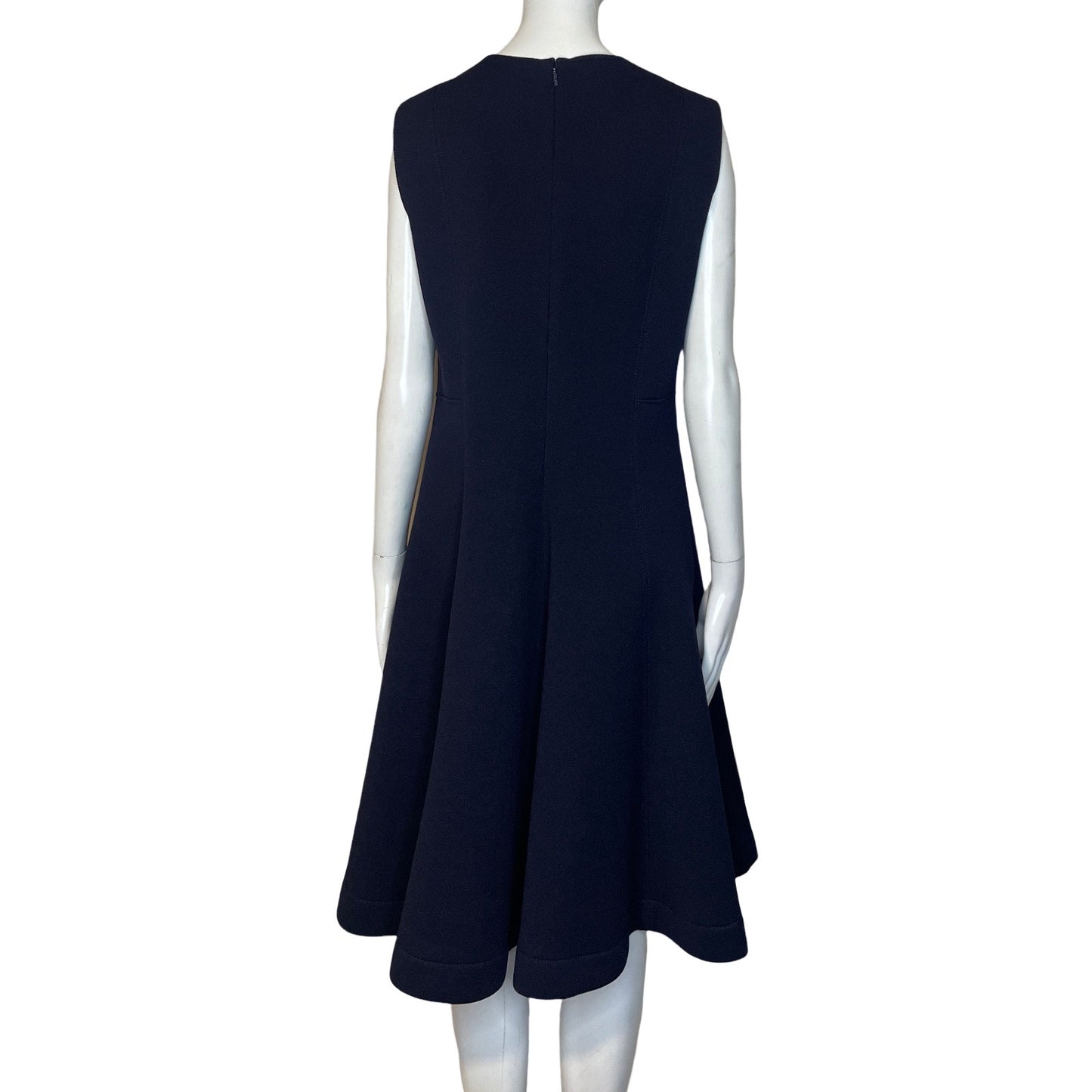 Vestido Carolina Herrera Sin Manga Azul-Talla 10