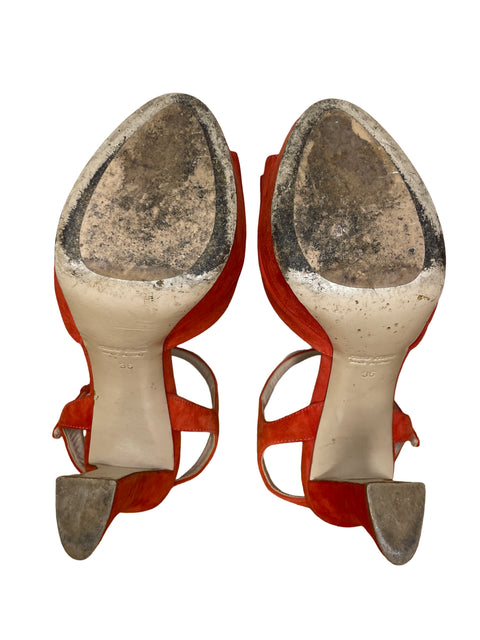 * Calzado Miu Miu Gamuzado Naranja-Talla 36