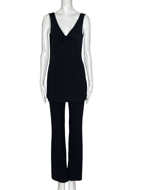 Set My Michelle Blusa + Pantalón Fluido Negro - Talla S