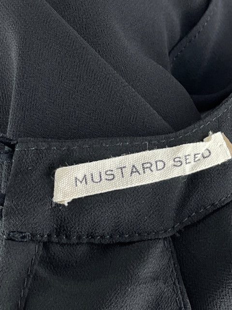 Blusa Mustard Seed Halter Fluida Negro-Talla S